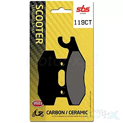 Karbon Bremsbeläge SBS Dual Carbon Scooter 119CT