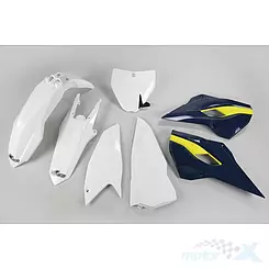 Schutzblech-Kit Weiß-Blau UFO Plast Husqvarna TC 250 16'