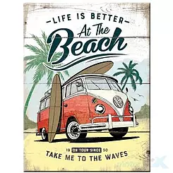 Magnet 6x8cm VW Bulli Beach Nostalgic Art 14376