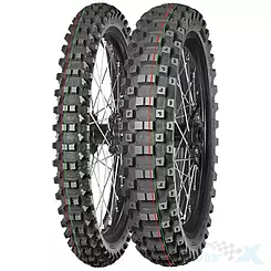 Offroad Motorradreifen Mitas 90/100-21 TERRA FORCE-MX MH 57M (ROT-GRÜNER STREIFEN) TT vorne