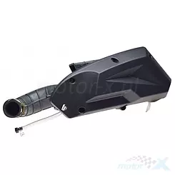 Luftfilter komplett, komplett mit Verbindungsgummi und Filtereinsatz, WM Motor, GY6-GY7 125 4T