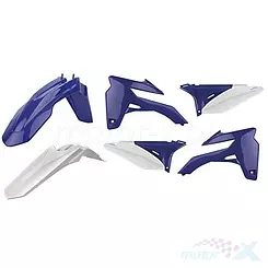 Verkleidungsschutz-Kit, weiß-blau, 6 Elemente, Polisport