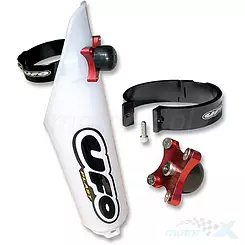 Gabel Schützer weiß UFO Plast Suzuki RM 85