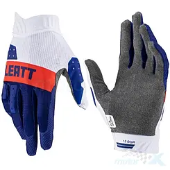 Motorradhandschuhe, marineblau-weiß-rot, Leatt 1.5 GripR