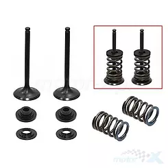 Auslassventile, Stahl, Komplett, 31x5.46x80.9mm Psychic Motorsports XU-09527EK (MX-09527E)