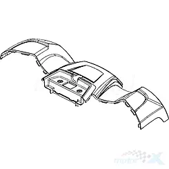 Hinterradkotflügel Gelb YNR Kymco MXU
