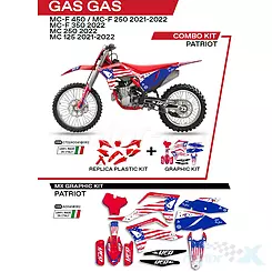 Satz von Karosserieschutz rot UFO Plast Gas Gas MC / MC-F