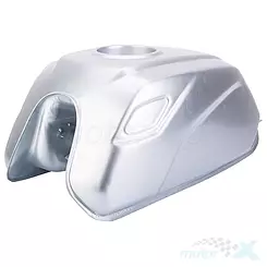 Silberner Kraftstofftank Zipp Scrambler 125
