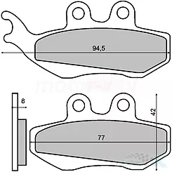 BREMSBELÄGE SinterED RMS 22 510 0363
