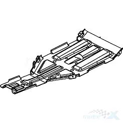 Untere Frontabdeckung schwarz N1R Kymco MXU