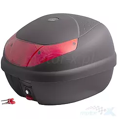 Topcase Moretti, MR-710, 30l, Schwarz, roter Reflektor