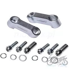 Spiegeladapter, silber, Links- + Rechtsgewinde, 2 Stück