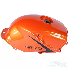 Oranger Kraftstofftank Zipp Nitro 250