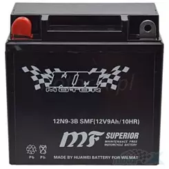 Wartungsfreie Batterie WM Motor SMF 12N9-3B 12V 9Ah 135x75x139mm 100CCA
