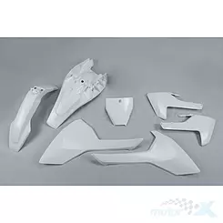 Satz von Karosserieschutz weiß OEM UFO Plast Husqvarna TC 85