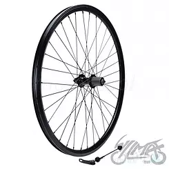 Hinterrad, 26" Fahrrad, MTB, konisch, schwarz, 8-fach Kassette