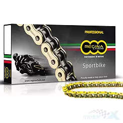 Antriebskette 530ZRP2, Z-Ring, bis 1400ccm, Voll- und Hohlniet, gold, Regina Sportbike [Gruppe]