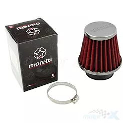 Konischer Luftfilter 38mm 0° Moretti Parts