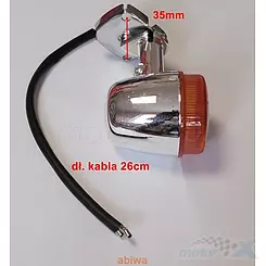 Blinker 1 Stück Chrom, Befestigung mit 2 Schrauben