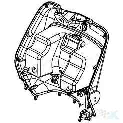 Innere Frontabdeckung Tiefblau 17P Kymco Like