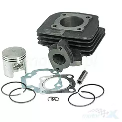 Kompletter Zylinder 43.00mm 60cc Gusseisen 10mm Kolbenbolzen Morini 50 AC 2T D1E41QMB