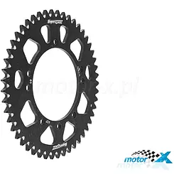 Hinterradkettenrad Supersprox Alu 420, schwarz, 49z, Kawasaki KX 80, KX 85, KX 100 / Suzuki RM 100