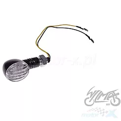 Blinker hinten links M10 LED Carbon weißer Klosz