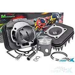 Zylinderkit mit Zylinderkopf Top Performances Black Trophy 70cc, Gilera / Piaggio AC