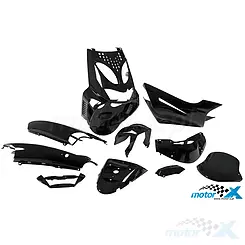 Verkleidungen STR8, 10 Elemente, schwarz, Aprilia SR 50 1998-2004