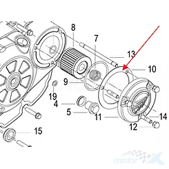 Ölfilterdeckeldichtung Keeway 160373210010