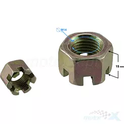Mutter M14 Hinterrad Barton ATV125-X