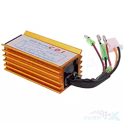 Zündmodul mit Adapter, entdrosselt gerippt 2T