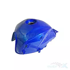 Kraftstofftank, blau, Benzinpumpe auf 6 Schrauben, ohne Aufkleber, Junak RX One 125 LC