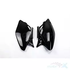 Schwarze Seitenschutzbleche Honda CRF 450R 02-04