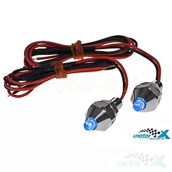 Kennzeichenschrauben STR8 LED, blaue, M6 2 Stück