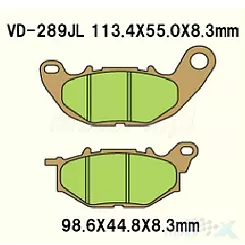 BREMSBELÄGE VESRAH  VD-289RJL