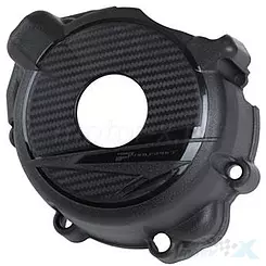 Linker Motorschutzdeckel, Schwarz, Polisport