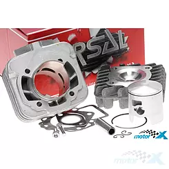 Kompletter Zylinder mit Kopf Airsal T6 47.60mm 70cc 12mm Kolbenbolzen, Gilera / Piaggio AC