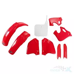 Karosserieschutz-Set, rot-weiß, UFO Plast HOKIT096F999 (HO096E999)