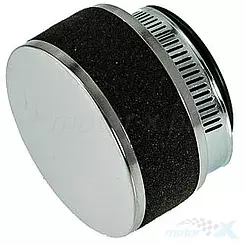 Luftfilter konisch 38mm 0° Schwamm Chrom