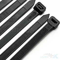 Kabelbinder, 12 Stück, schwarz, Polisport