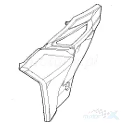 Vordere linke Seitenabdeckung, white X1, Benelli TRK 702 / TRK 702 X