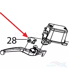 Rechter Bremshebelstoppsensor Benelli 502C / TRK 502