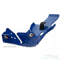 Motor- und Schwingenverbindungsschutz (Pro-Link), DTC Hard Enduro Material, Blau, CrossPro
