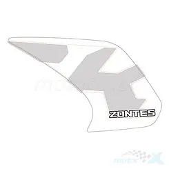 Tankaufkleber Silber Rechts (Vorne) Zontes GK 125