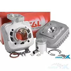 Kompletter Zylinder mit Kopf 50cc Kit Airsal T6 Peugeot AC vertikal