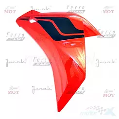 Linke Seitenabdeckung Rot-Schwarz (ohne Logo) Junak 124/903