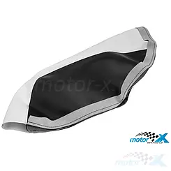 Sitzbezug STR8, schwarz weiß, MBK Nitro / Yamaha Aerox