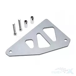 Vorderer Kettenraddeckel, silber, WM Motor CNC, Minarelli AM 2T LC