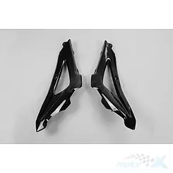 Schwarze Kühlerschutz UFO Plast Husqvarna CR / WR / TC / TE 05-07